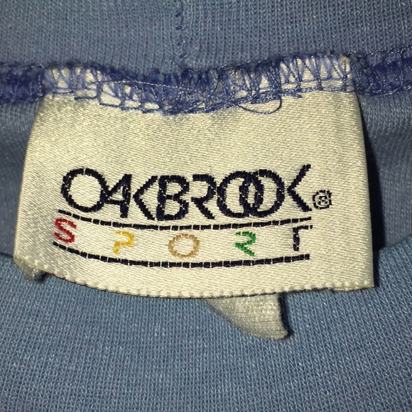Small OAKBROOK Sport light Blue VINTAGE tee (AS IS due to piling) - Picture 4 of 7